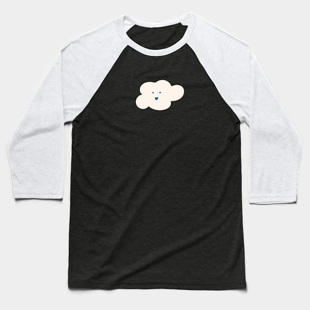 Cloudy Days Baseball T-Shirt by Loo McNulty Design